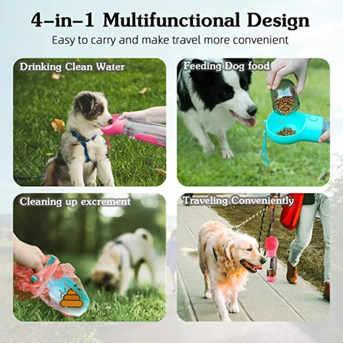 Garrafa de água pet portátil para cães - Image 2