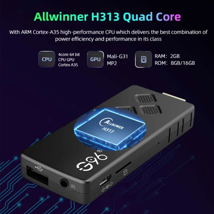 G96 4K TV Stick Allwinner h313 - Image 5