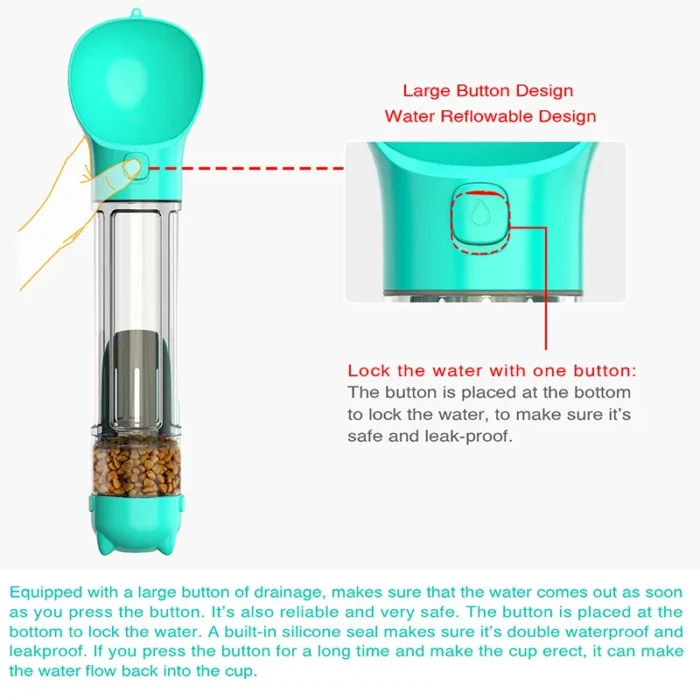 Garrafa de água pet portátil para cães - Image 5