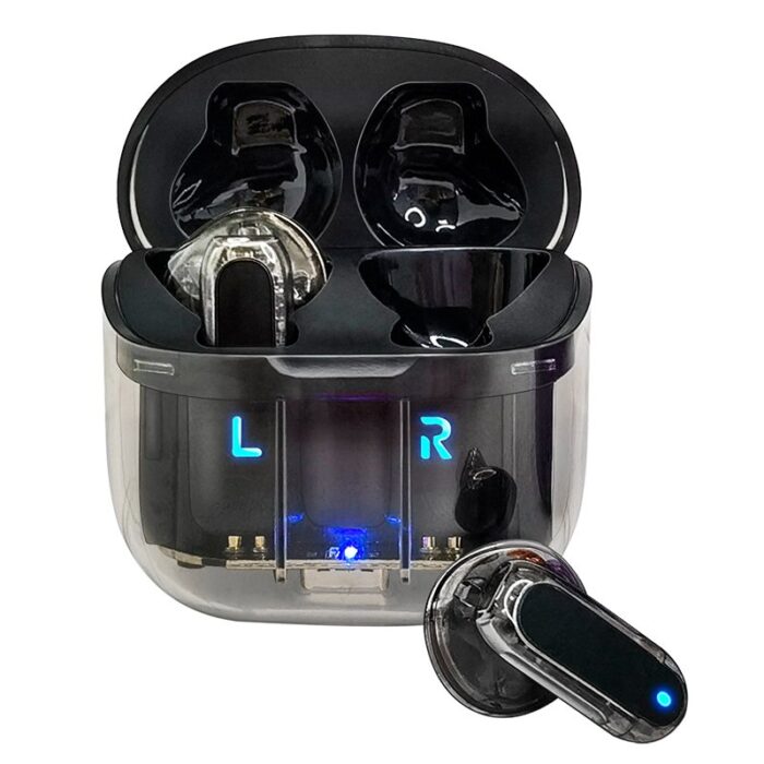 Auscultadores Estéreo Bluetooth Crystal Preto - Image 2