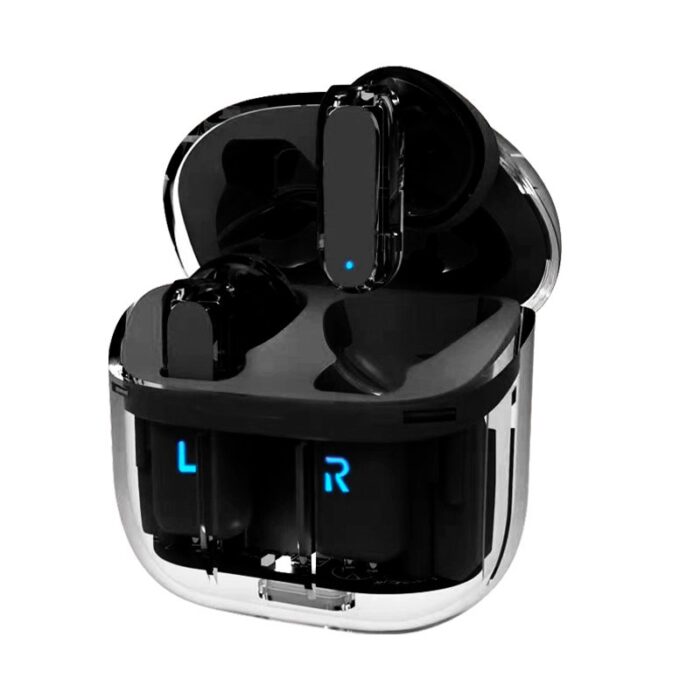Auscultadores Estéreo Bluetooth Crystal Preto - Image 3