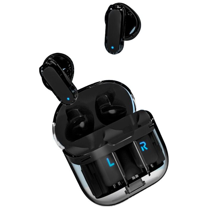 Auscultadores Estéreo Bluetooth Crystal Preto - Image 5