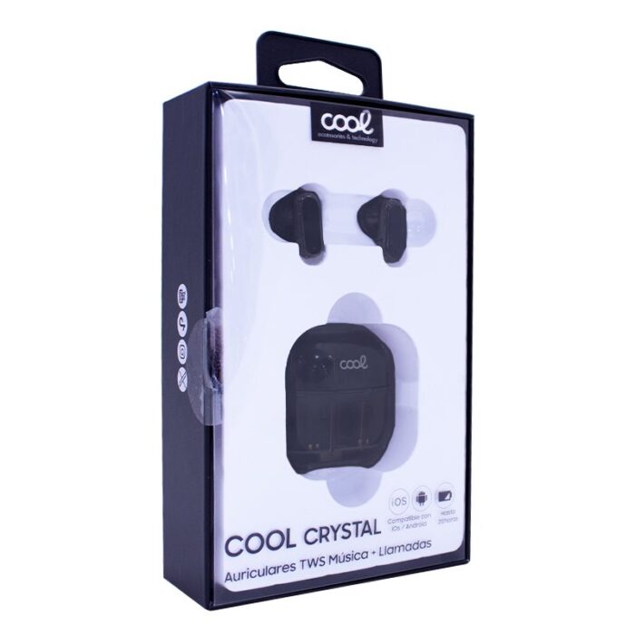 Auscultadores Estéreo Bluetooth Crystal Preto - Image 6