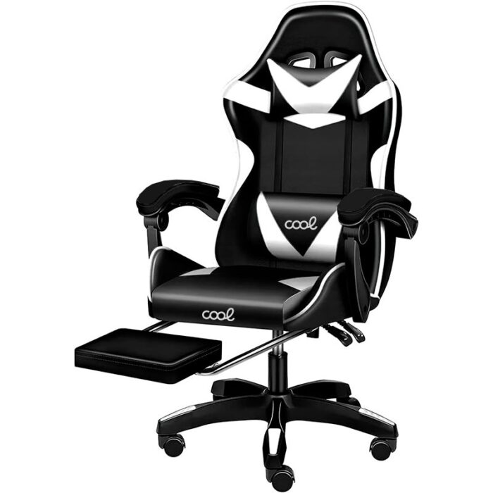 Cadeira Gaming Premium Branco/Preto - Image 2